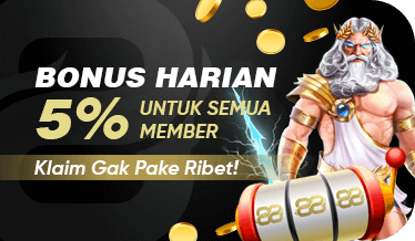 Bonus reload 5% untuk semua member